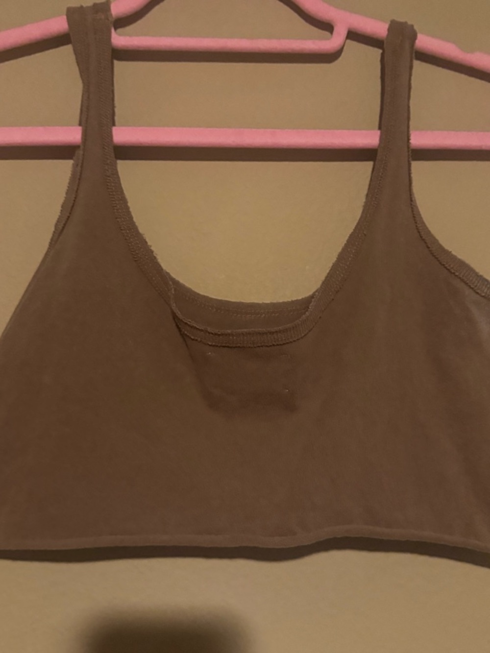 Joah Brown Ribbed Brown Tank - Picture 3 of 4
